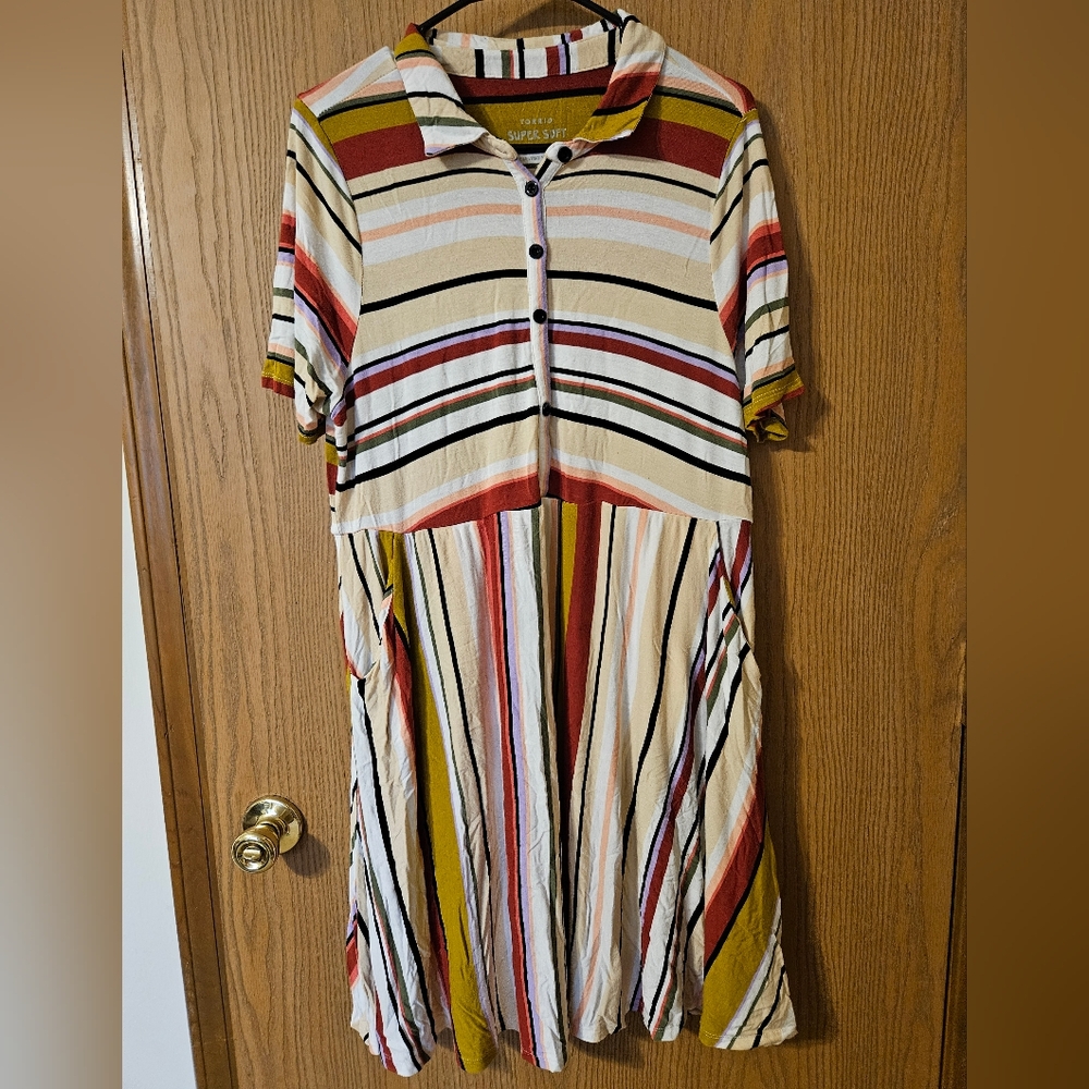 Torrid Super Soft Knits Striped Dress
